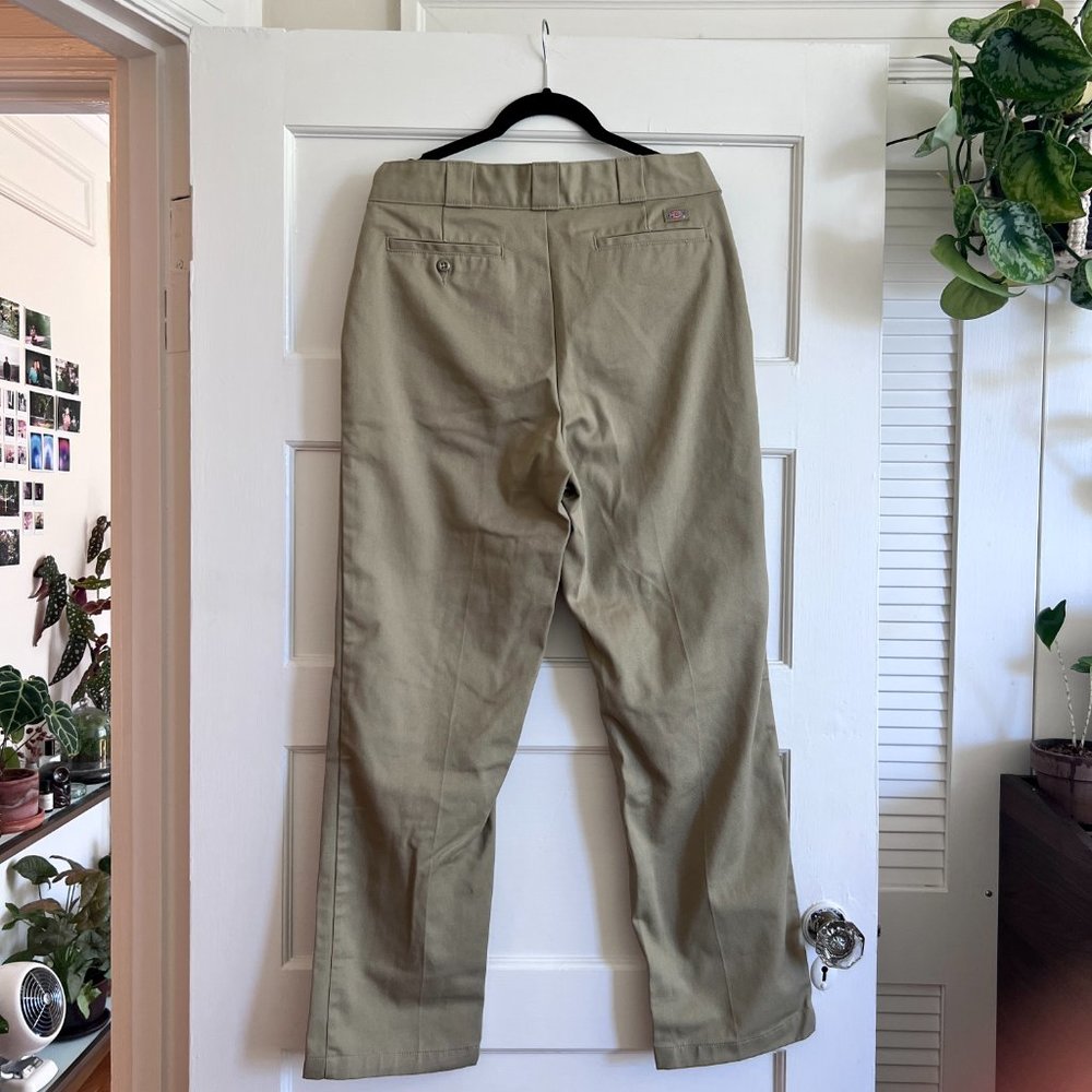 NWOT Dickies Women's 874 Work Pants in Military Khaki Size 6 Short - Picture 2 of 3